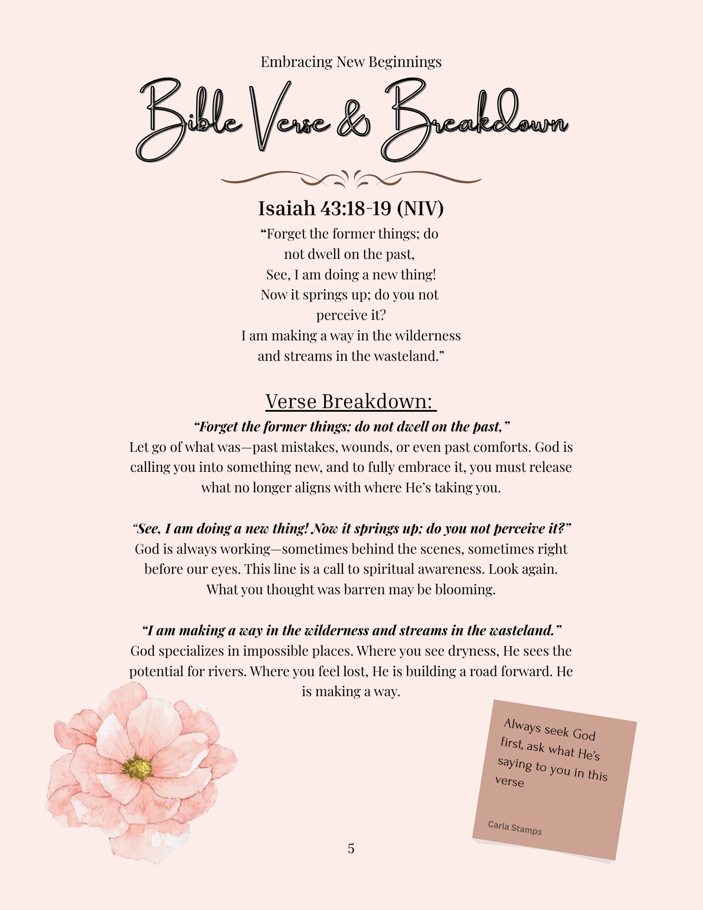 She Dies Daily: 30-Day Devotional Journal for the Woman Becoming (Digital eBook - PDF Download)